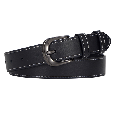 歌品女士真皮针扣百搭裤腰带