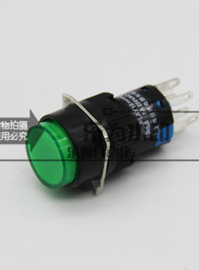 LAY16 Y-22D LAY16系列绿色带灯按钮 圆形瞬动按钮 AC/DC24V灯