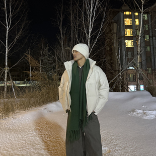 立领羽绒服2025冬季新款潮牌潮流时尚宽松休闲痞帅简约男款上衣