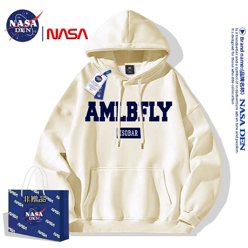 秋冬季美式长袖卫衣连帽男女同款