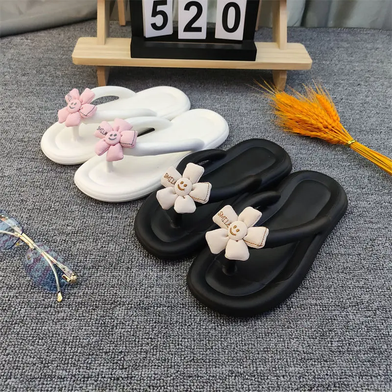 平底可爱花朵拖鞋女款夏天人字拖外穿超仙防滑夹脚沙滩凉拖超轻潮,女鞋,人字拖,淘宝优惠券,粉丝福利购,淘宝优惠卷