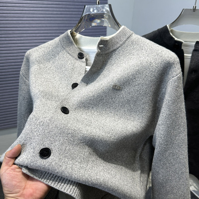 高级感休闲百搭开衫男针织外套
