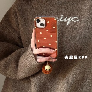 100 80手机壳x70i新款 红底波点圣诞适用荣耀400 6女x50 200pro play9T畅玩60plus锡纸magic7 x60i 300