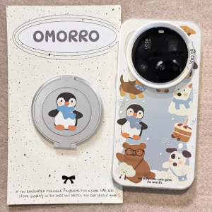 卡通趣味围巾企鹅适用于vivo S30 pro mini/s20/手机壳s19/s17t新款x200s/x100 ultra彩银y300i/y200t男女y78