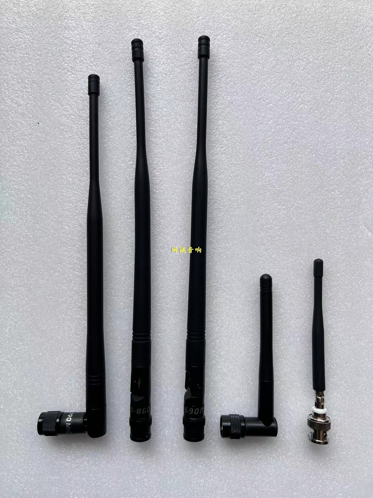 KTV无线麦克风话筒天线U段BNC卡口TNC螺口橡胶天线接收机主机天线