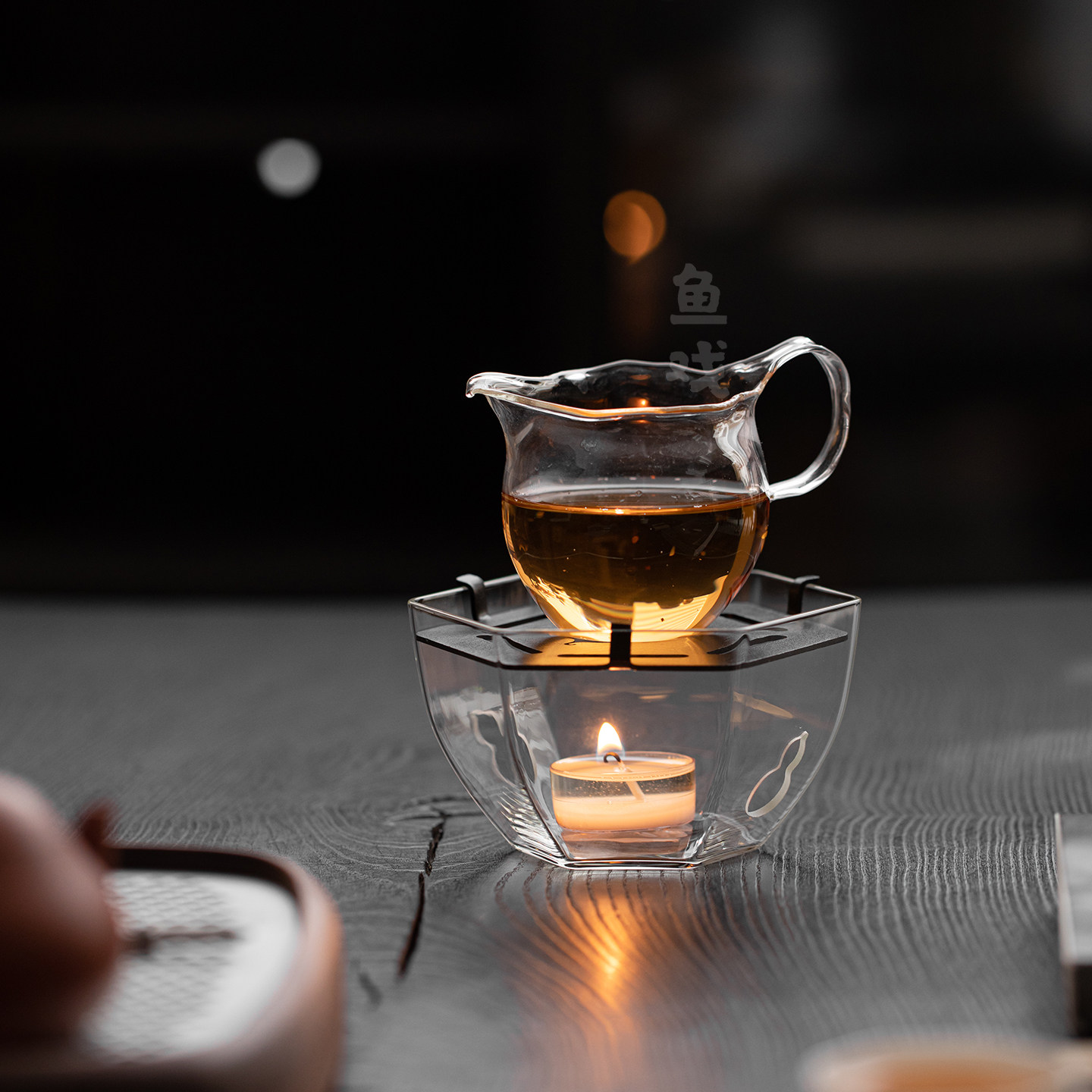 鱼戏中式创意葫芦耐热玻璃温茶炉蜡烛加热底座暖茶炉煮茶炉烤茶炉,餐饮具,煮茶炉,淘宝优惠券,粉丝福利购,淘宝优惠卷