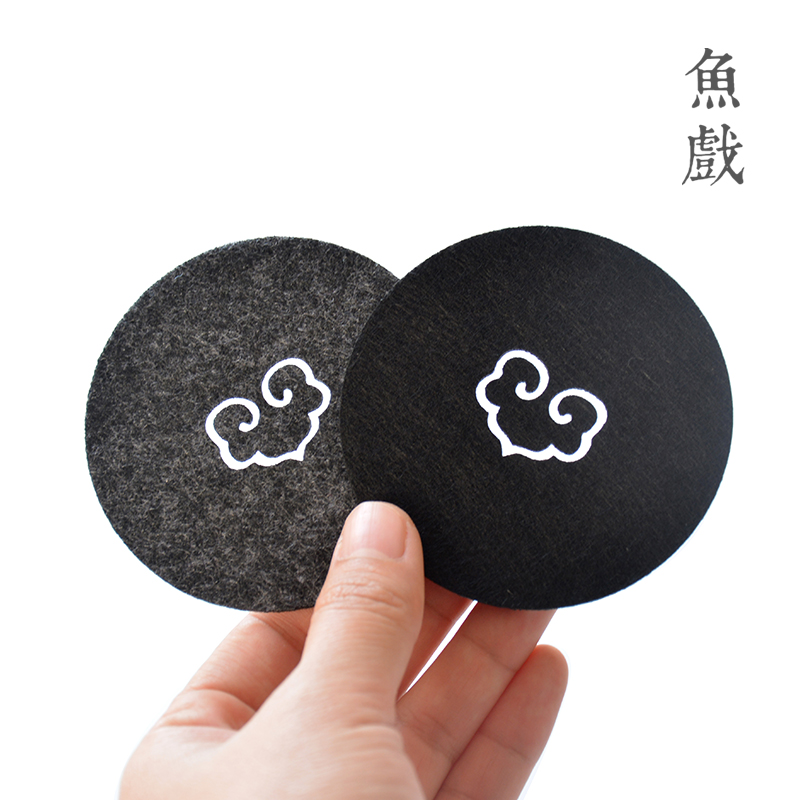 鱼戏杯垫养壶垫防磕功夫茶具配件