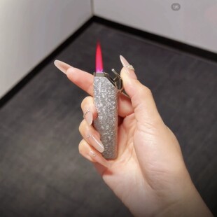 网红立体破碎冰花防风打火机红火焰渐变工艺创意潮流中国风男女式