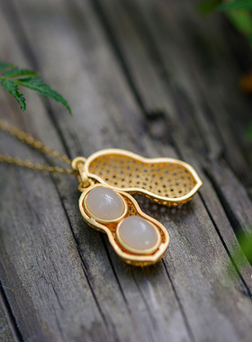 吊坠多子男女款项链和田玉