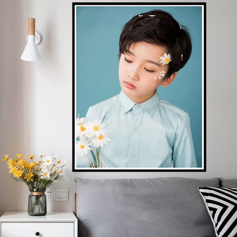 照片十字绣定制2025新款手工简单diy刺绣真人钻石画情侣结婚丝线