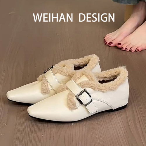 羊皮版！复古风方头皮带