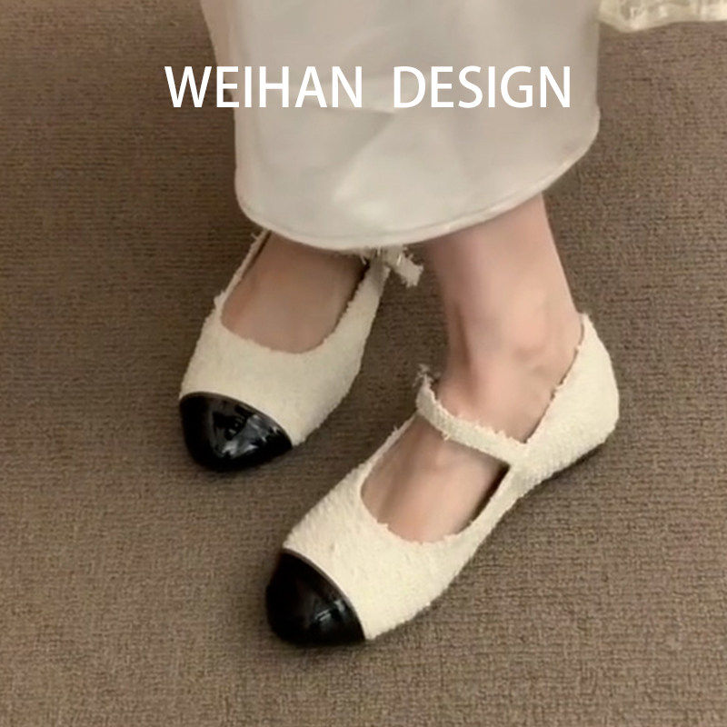 羊皮版~小香风圆头玛丽珍鞋女仙女风通勤平底晚晚风温柔浅口单鞋,女鞋,浅口单鞋,淘宝优惠券,粉丝福利购,淘宝优惠卷