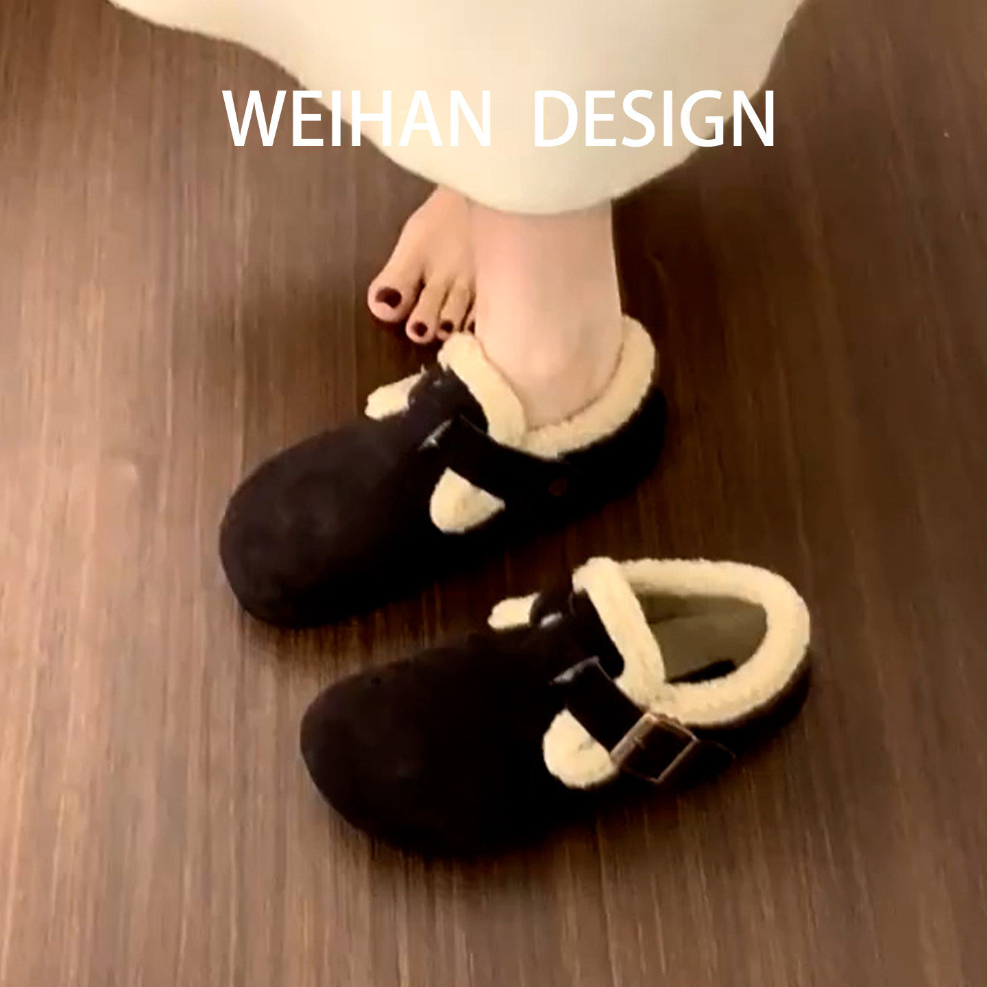 羊皮版！小个子厚底加绒勃肯鞋女冬全包外穿雪地靴毛绒复古棉单鞋,女鞋,勃肯鞋/软木鞋,淘宝优惠券,粉丝福利购,淘宝优惠卷