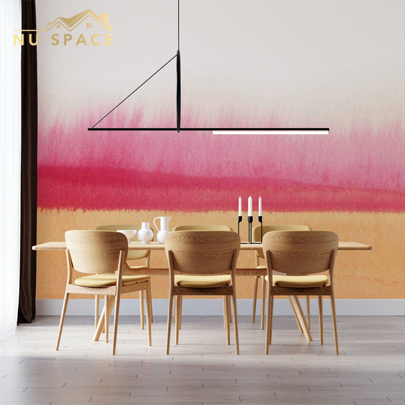 NU SPACE墙纸墙布玫红色抽象设计艺术餐厅咖啡厅卧室法式田园拼色,家装主材,定制壁画,淘宝优惠券,粉丝福利购,淘宝优惠卷