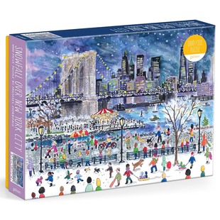 (现货)正版galison 纽约雪季 雪夜 冬天 1000片美国进口拼图