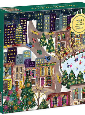 (现货）正版galison 闪耀之城 金箔装饰 1000片 美国进口拼图