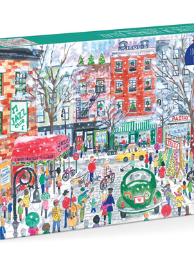 （现货）正版galison 格林威治圣诞节 1000片美国进口拼图