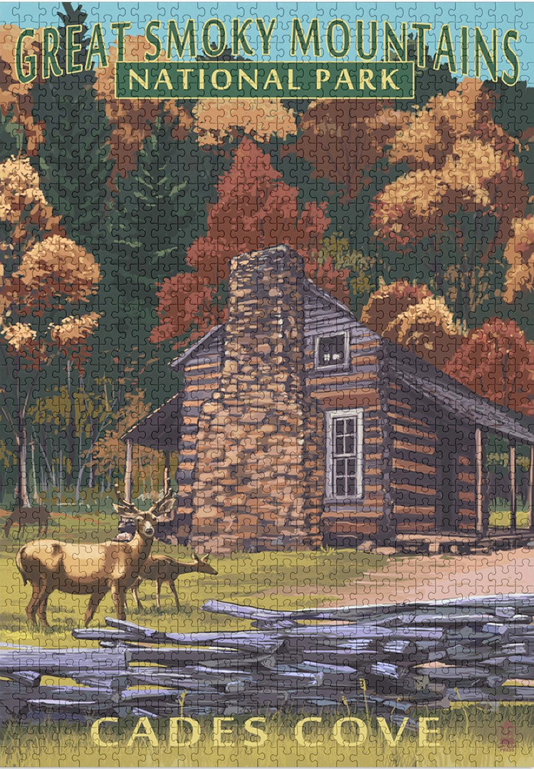 (订)大烟山 美国国家公园  1000片 美国进口拼图