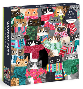 （现货）正版galison 围巾猫咪 冬季 500片 美国进口拼图