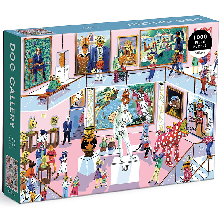 （现货）正版galison 狗狗画廊 1000片 美国进口拼图,玩具/童车/益智/积木/模型,拼图/拼板,淘宝优惠券,粉丝福利购,淘宝优惠卷