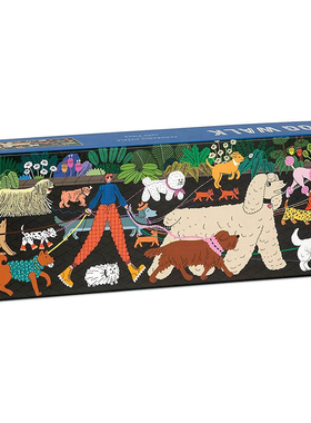 （现货）正版galison 小狗散步 1000片 美国进口拼图