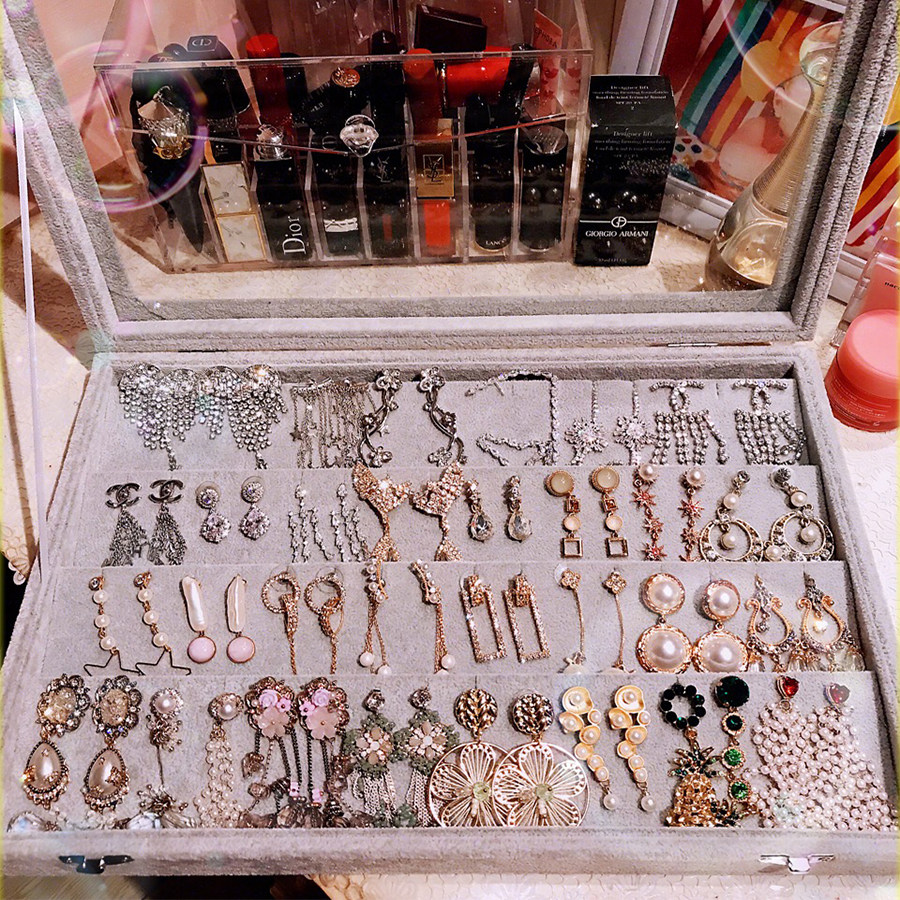 包邮首饰收纳盒子耳钉耳环收纳整理收藏盒大展示架耳坠饰品珠宝箱,饰品/流行首饰/时尚饰品新,首饰盒,淘宝优惠券,粉丝福利购,淘宝优惠卷