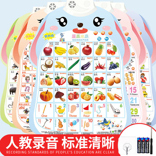 有声早教挂图宝宝学习字母表墙贴