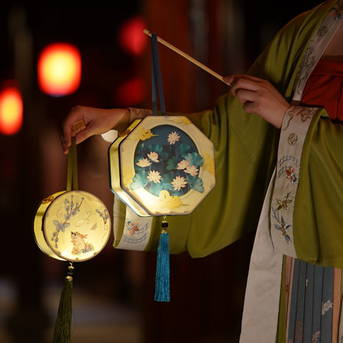 中秋古风花灯宫灯成品