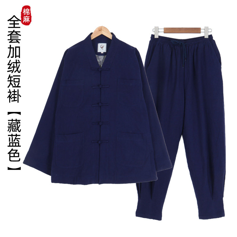 MONKS CLOTHES FLEECE SHORT COATS WINTER SUITS CLOSED MONKS CLOTHES THICKENED WARM COATS MONKS CLOTHES COTTON CLOTHES COTTON PANTS