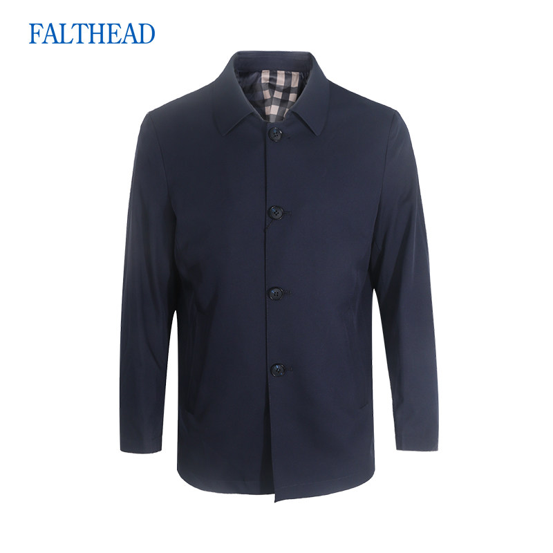 费尔法特夹克男士秋季新款休闲中年外穿商务休闲翻领爸爸装外套