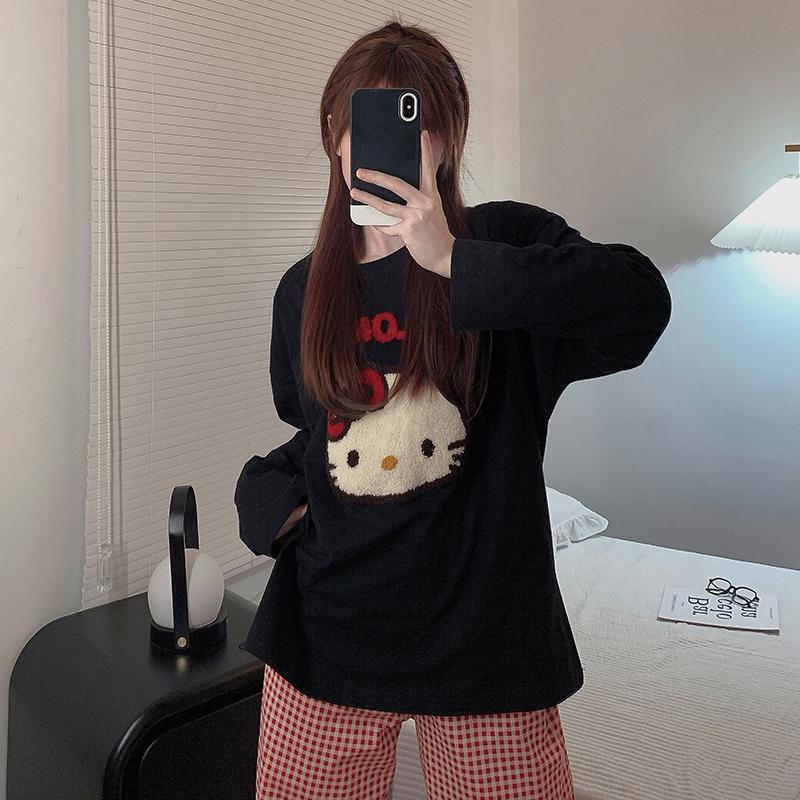 可外穿甜美睡衣女士春秋款居家服