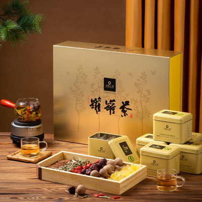 甘肃罐罐茶礼盒装 茶炉茶罐茶杯配料套装礼盒