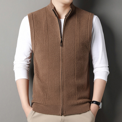 恒源祥新款羊绒衫男马甲