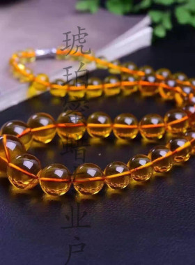 波罗的海琥珀蜜蜡塔链原石吊坠