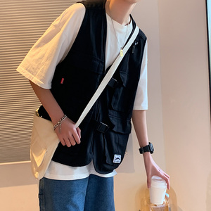 暗黑机能战术工装马甲男宽松多口袋背心马夹外套-MJ005-p35图片