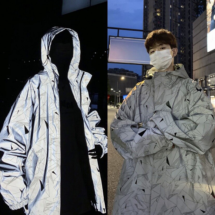 ns超火的外套男反光潮流穿搭秋季休闲上衣韩版夹克-jk9-p65图片