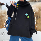 搞怪情侣装加绒加厚卡通套头卫衣男连帽秋冬班服外套-A001-p45，男装卫衣，星座601-1