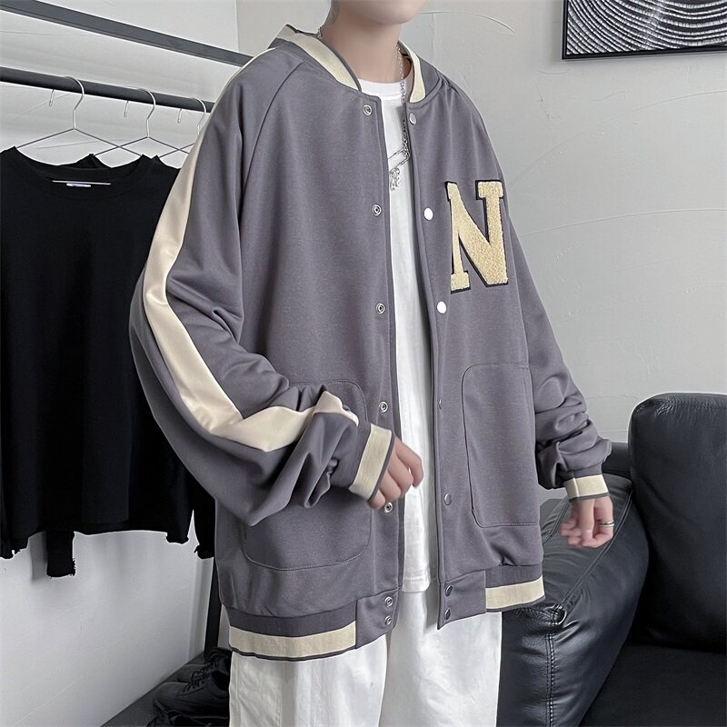 2021棒球服男潮牌ins外套韩版潮流宽松炸街痞帅夹克-JX99-p55,男装夹克,星座601-1