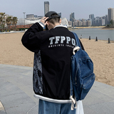 腰果花百搭棒球服男日系夹克外套ins嘻哈情侣装jk2001-p50，男装夹克，星座601-1