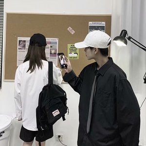 20秋装DK制服休闲长袖衬衫 宽松中性休闲港味潮流衬衣601-1-Q711图片