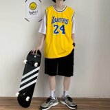 球衣科比男女韩版情侣篮球服定制bf外穿背心短袖-KB24-p25，男装背心/马甲，星座601-1