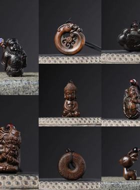 工厂店沉香木雕把件车载