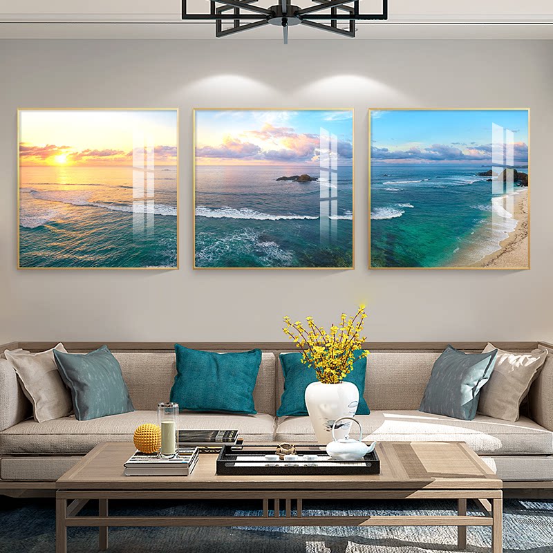 海景客厅装饰画现代简