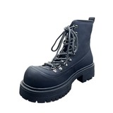 A258-QL931151-P145英伦复古增高马丁靴厚底潮款登山靴户外大黄靴，男鞋马丁靴，电商A258