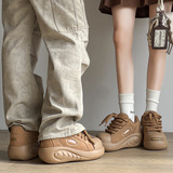 A258-SQB7106-153设计厚底运动板鞋男女小众鞋7cm高帮内增高板鞋，男鞋休闲鞋，电商A258