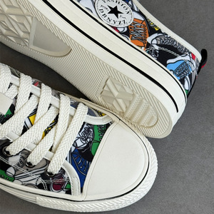 A258-M2109-P180新款低帮帆布鞋经典青少年潮流韩版百搭学生板鞋图片