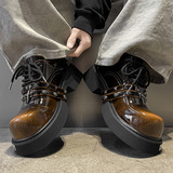 A258-QL63177-P188德比鞋通勤潮流大头健步增高工装商务正装皮鞋，男装工装外套，电商A258