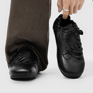 A258-QL31120-P125斜口德训鞋2025英伦风复古经典个性正装皮鞋，男鞋皮鞋，电商A258