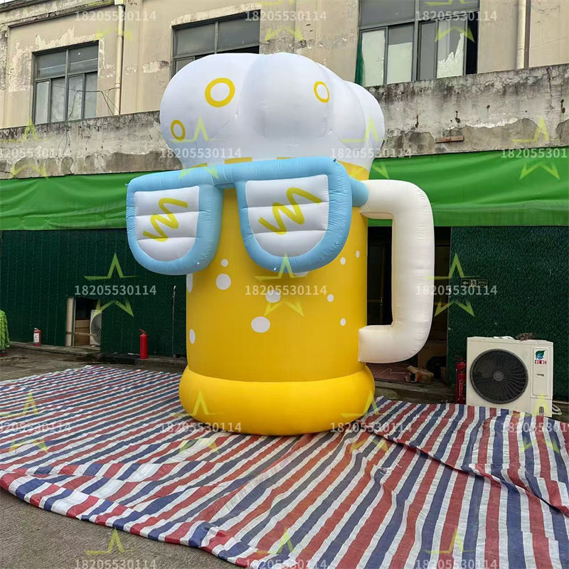 充气龙虾节啤酒杯气模定制网红打充气气模