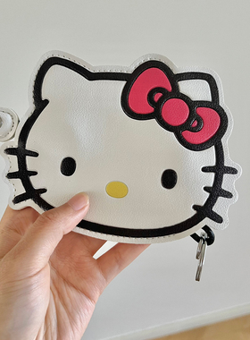 抽拉式敞口钥匙包Kitty猫钥匙保护套可爱卡通大容量车钥匙收纳套